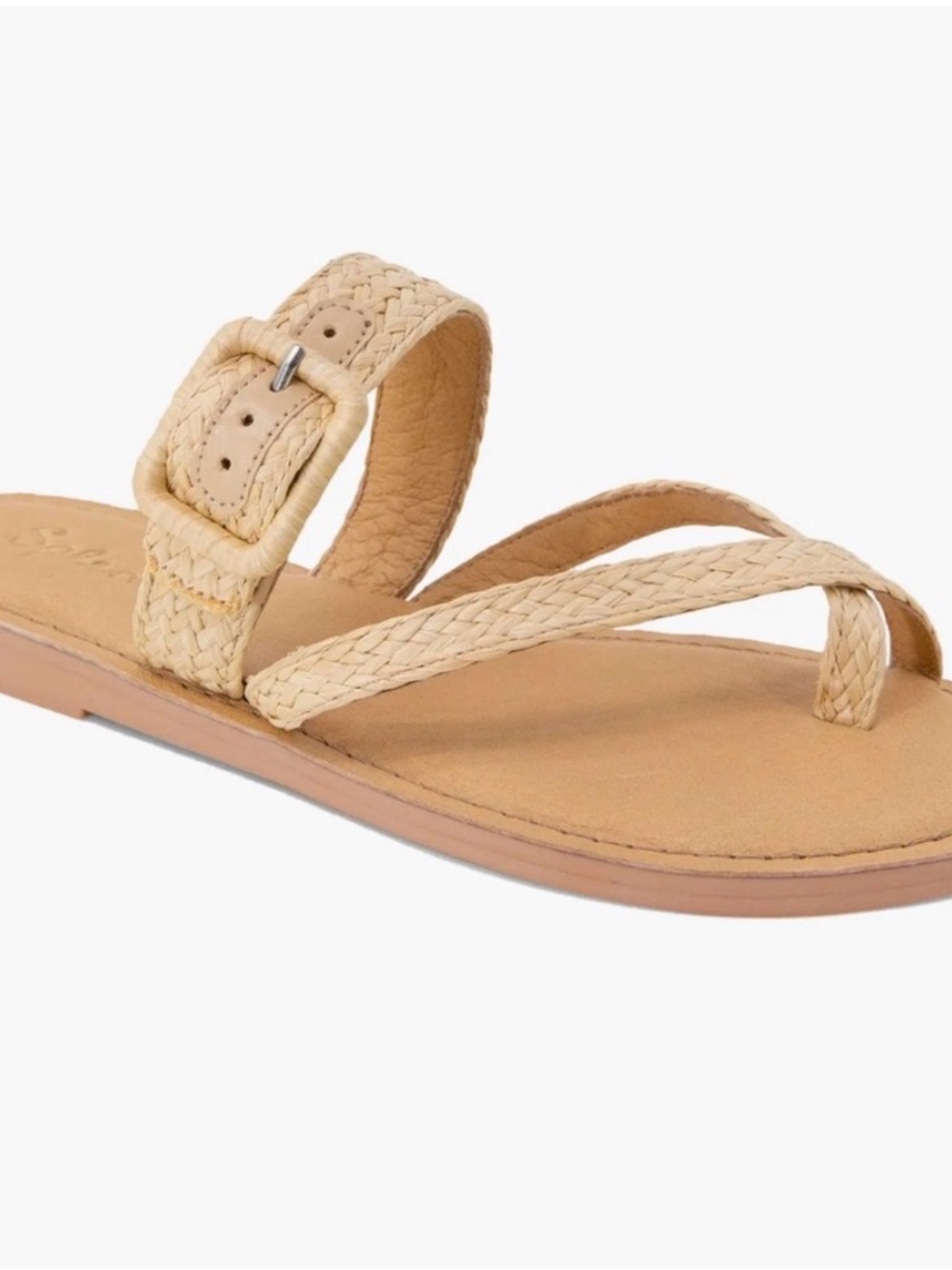 Splendid - Women's Sutton Faux Raffia Strap Thong Sandals - Size 10